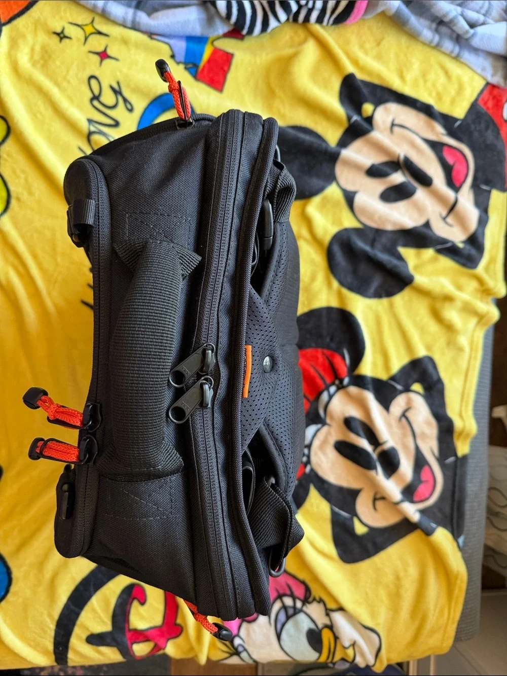 Equilibrium Urban Survival Gear Black/orange Backpack, lots of compartments, new